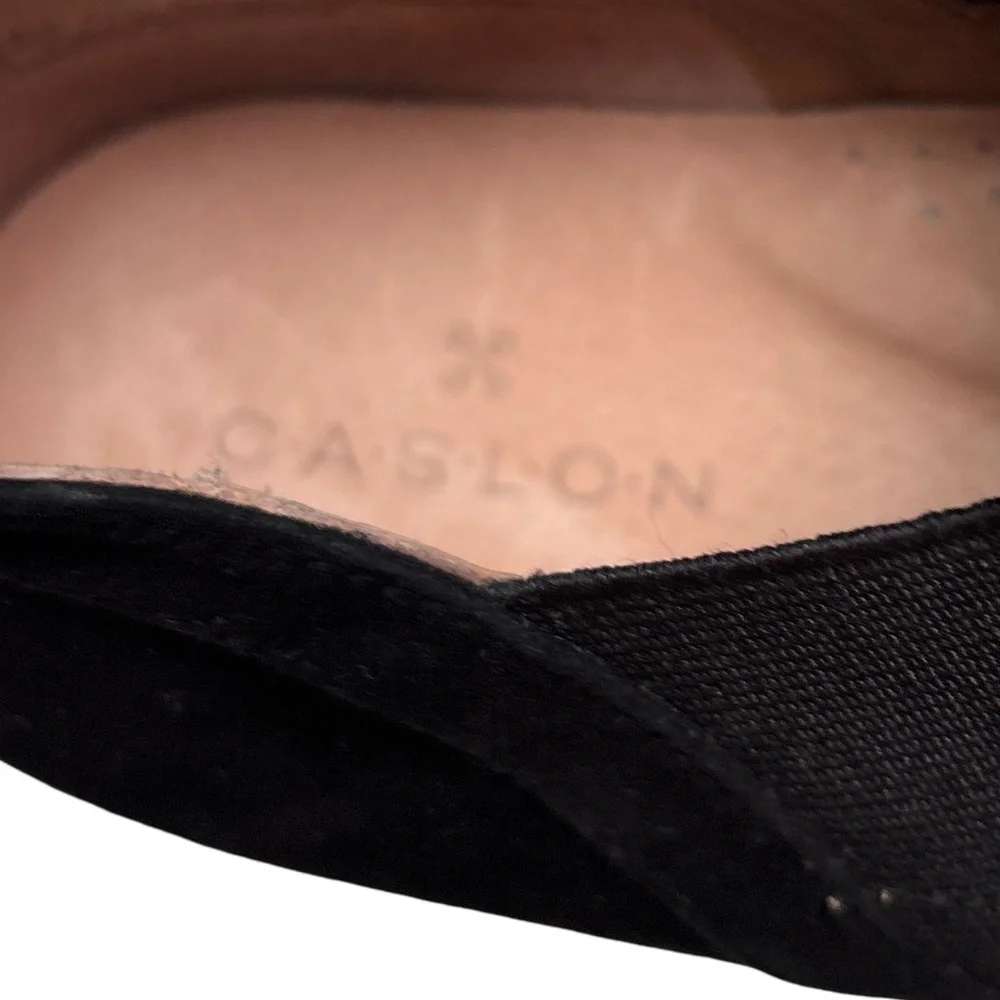 Caslon Ezra Women's Black Slip-On Suede Sneakers 5.5